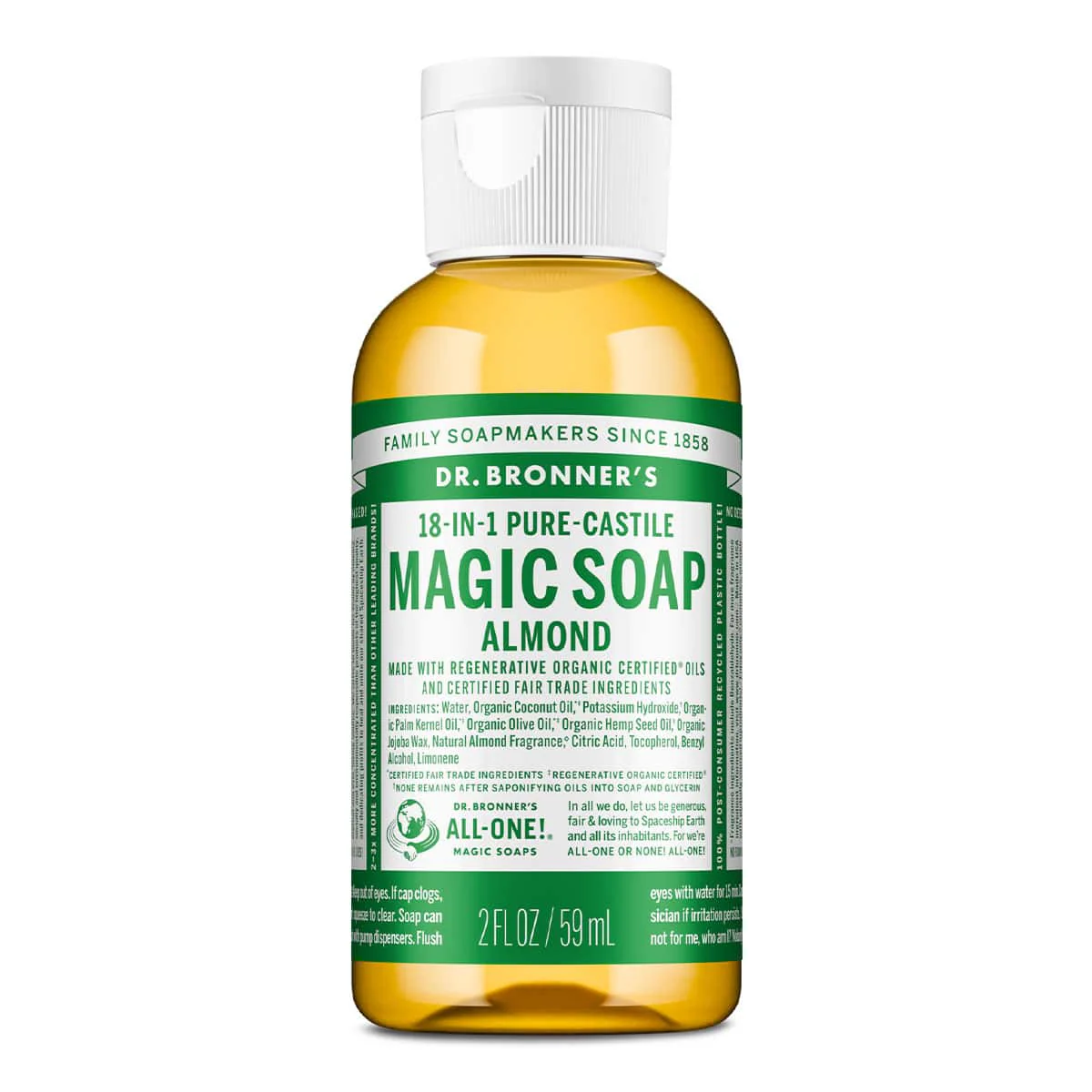 18-In-1 Pure-Castile Magic Soap - Almond - Image 4
