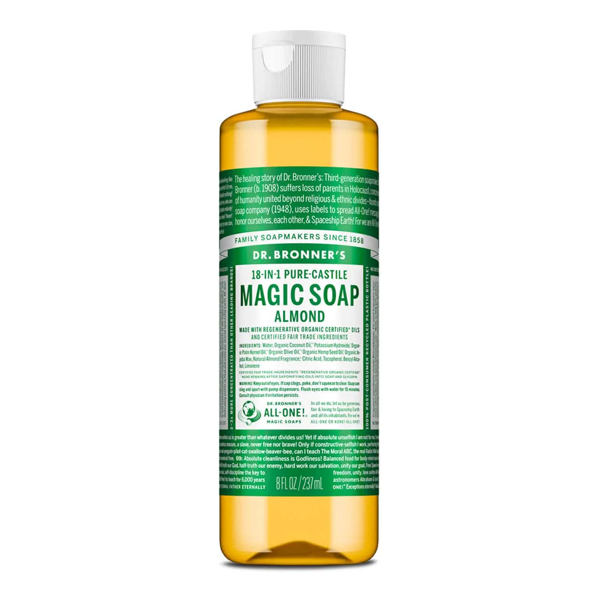 18-In-1 Pure-Castile Magic Soap - Almond - Image 5