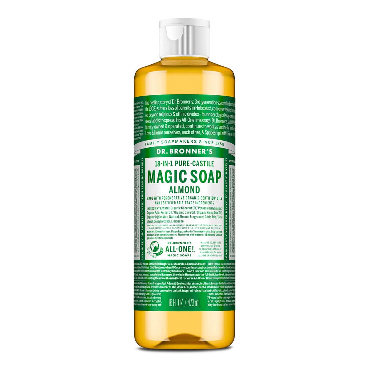 18-In-1 Pure-Castile Magic Soap - Almond - Image 6