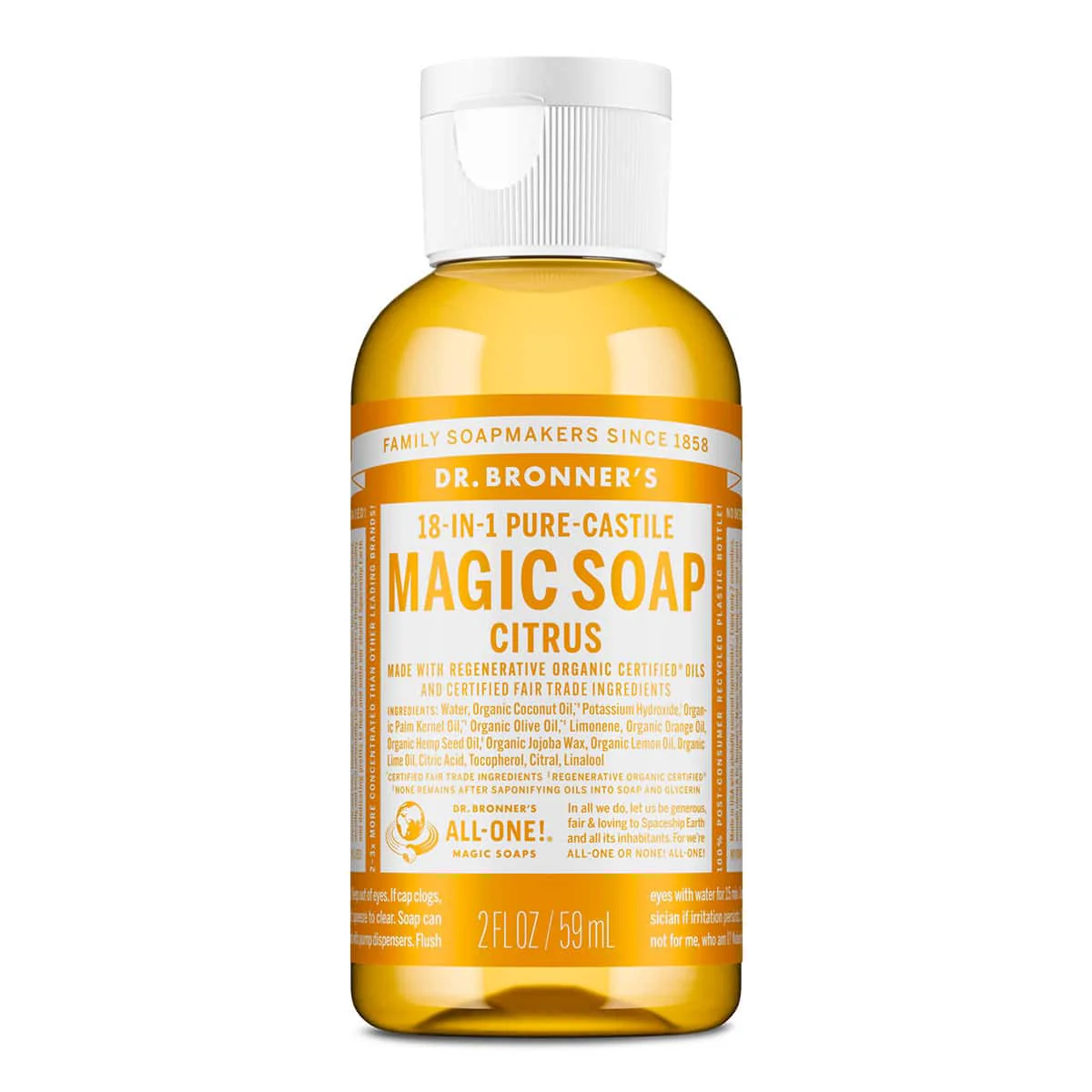18-In-1 Pure-Castile Magic Soap - Citrus - Image 3