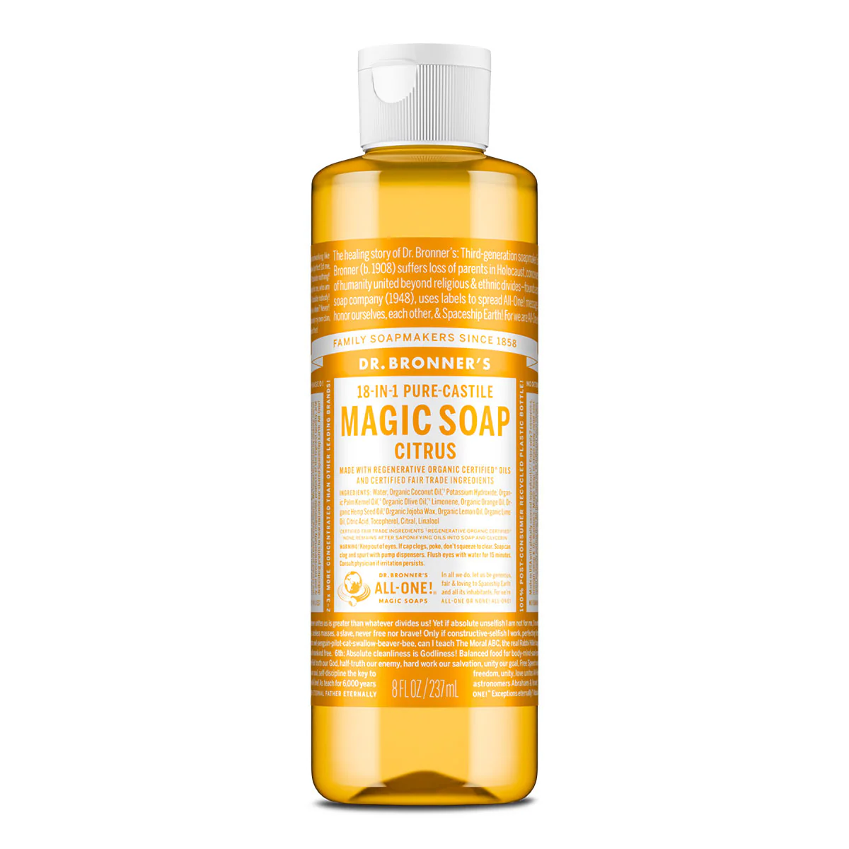 18-In-1 Pure-Castile Magic Soap - Citrus - Image 4