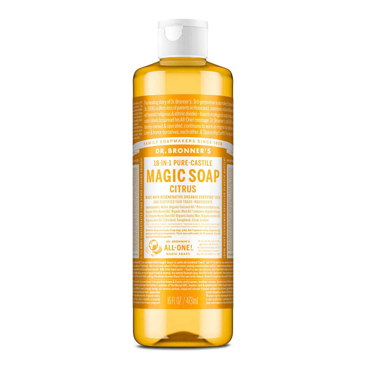18-In-1 Pure-Castile Magic Soap - Citrus - Image 5