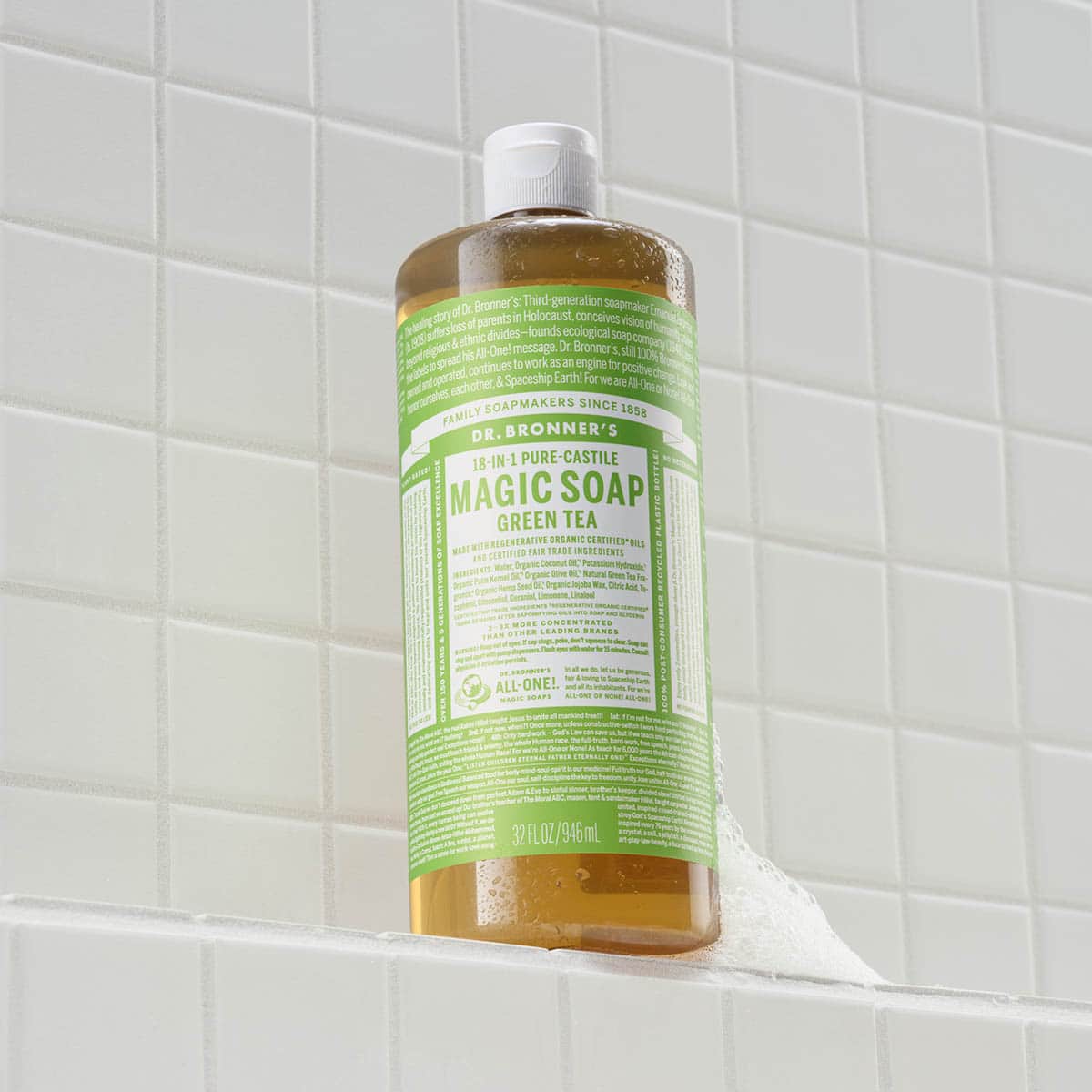 18-In-1 Pure-Castile Magic Soap - Green Tea - Image 4
