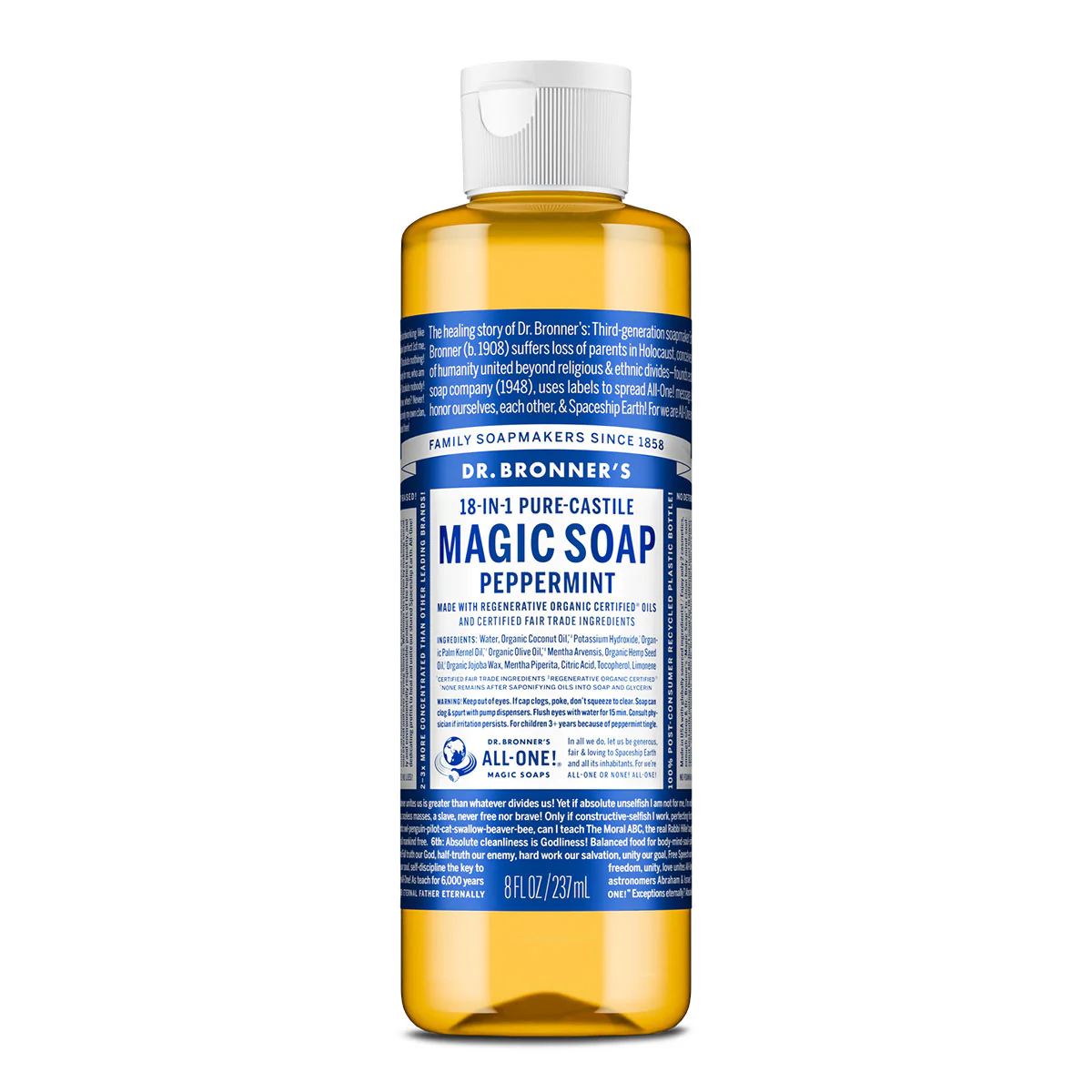 18-In-1 Pure-Castile Magic Soap - Peppermint - Image 4