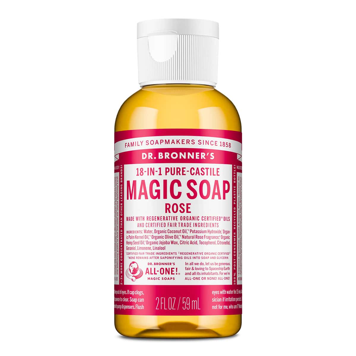 18-In-1 Pure-Castile Magic Soap - Rose - Image 5