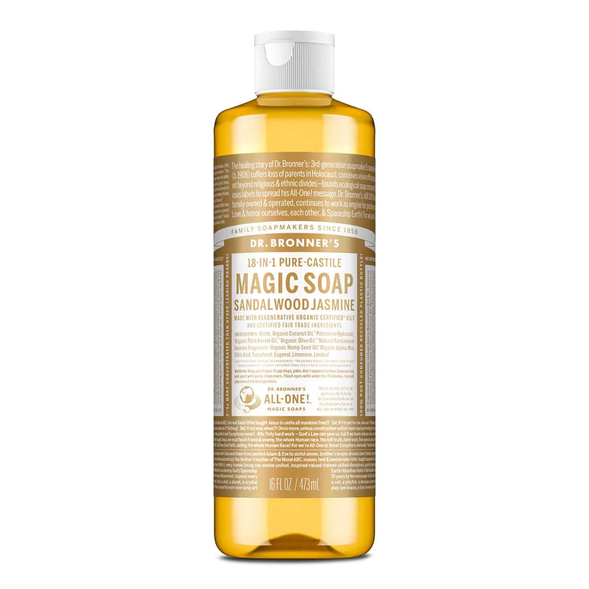 18-In-1 Pure-Castile Magic Soap - Sandalwood & Jasmine - Image 5