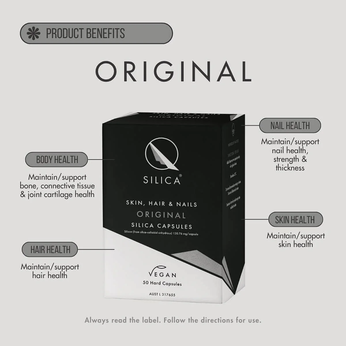 Skin, Hair & Nails Original Silica Capsules - Image 3